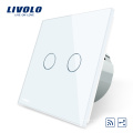 Livolo EU Standard Fernschalter 220 ~ 250 V Wandleuchte Fernschalter 2fach 2 wege VL-C702SR-11